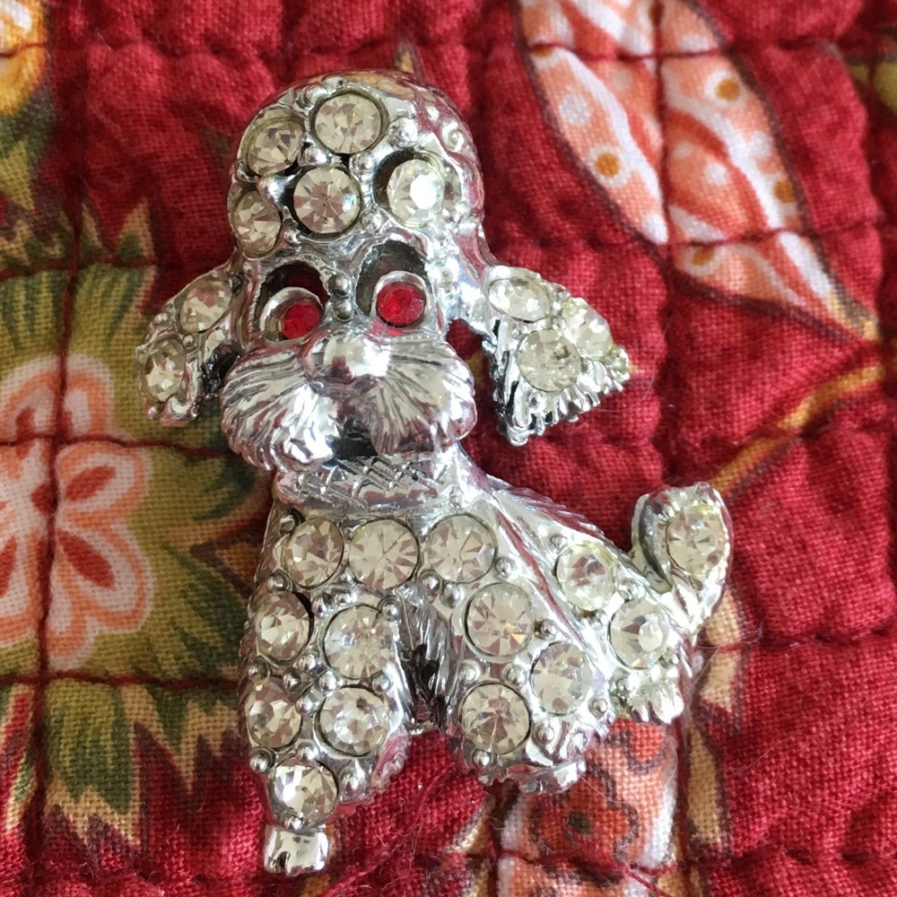 Vintage Poodle Brooch